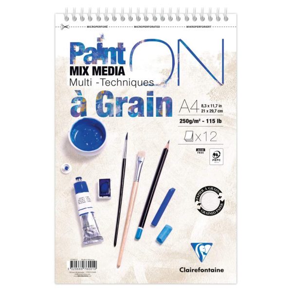 PaintON &agrave; Grain bloc spiral&eacute; 12F A4+ 250g
