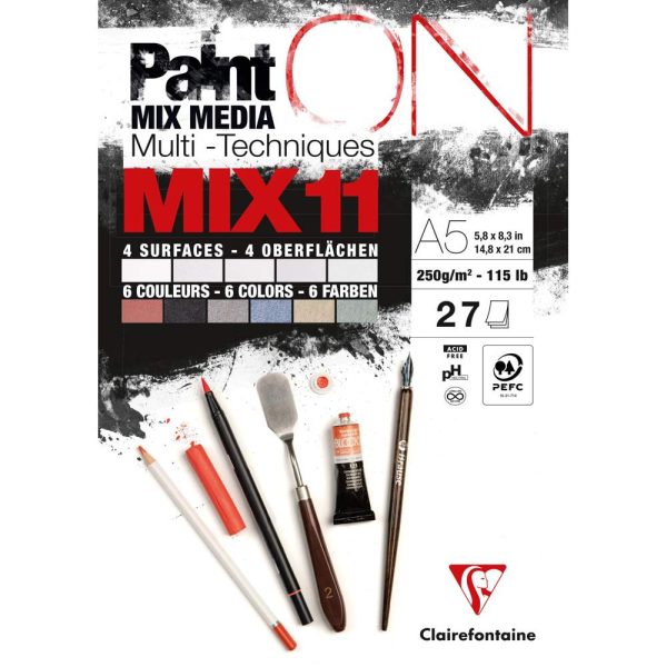 PaintON MIX11 bloc coll&eacute; 27F A5 250g