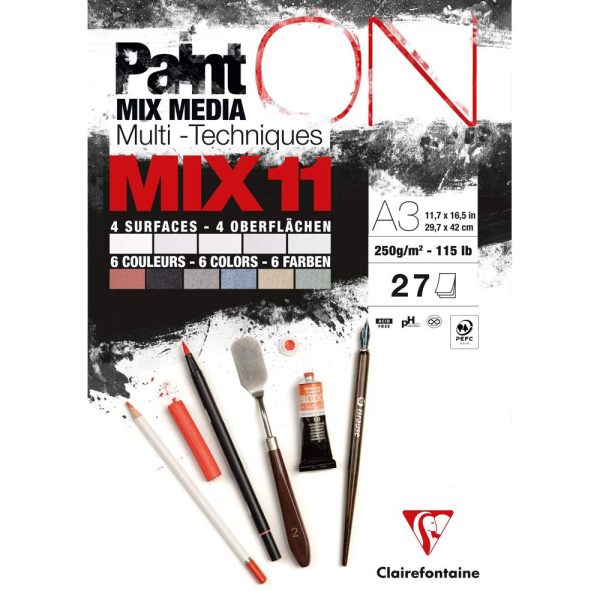 PaintON MIX11 bloc coll&eacute; 27F A3 250g
