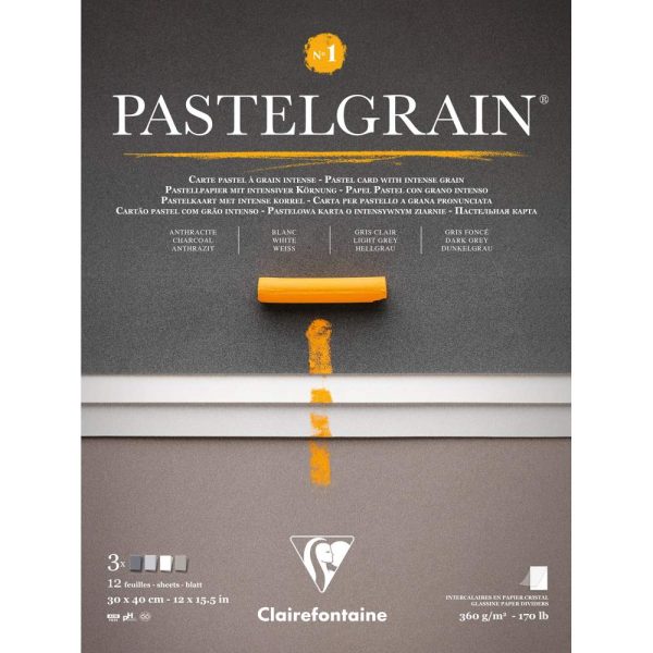 PastelGrain bloc coll&eacute; n&deg;1 12F 30x40cm 360g