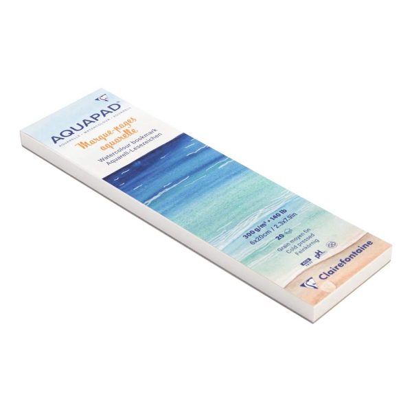 Bloc Aquapad Marque-pages aquarelle 6x20cm 20F 300g