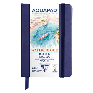 Carnet rembord&eacute; rigide Aquapad A6 24F 300g