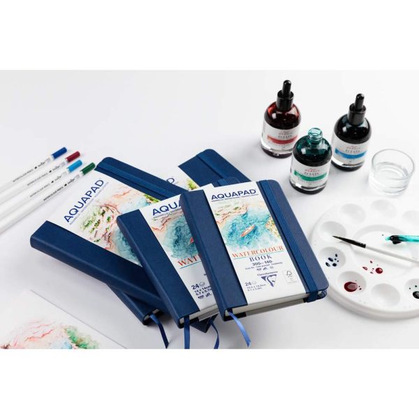 Carnet rembord&eacute; rigide Aquapad 21&times;14 24F 300g