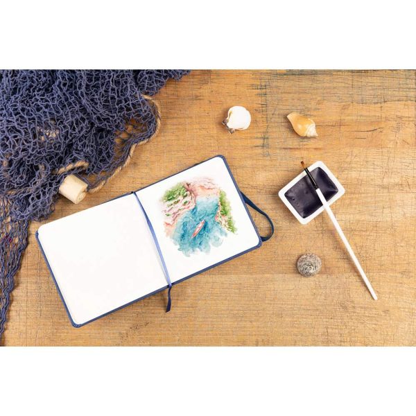 Carnet rembord&eacute; rigide Aquapad 21&times;14 24F 300g