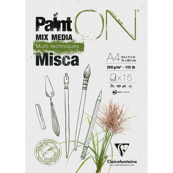 PaintON Misca bloc coll&eacute; 15F A4 250g