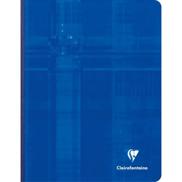 Cahier brochure dos toil&eacute; 17&times;22 cm 288 pages grands carreaux