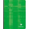 Cahier brochure dos toil&eacute; 17x22 cm 288 pages grands carreaux