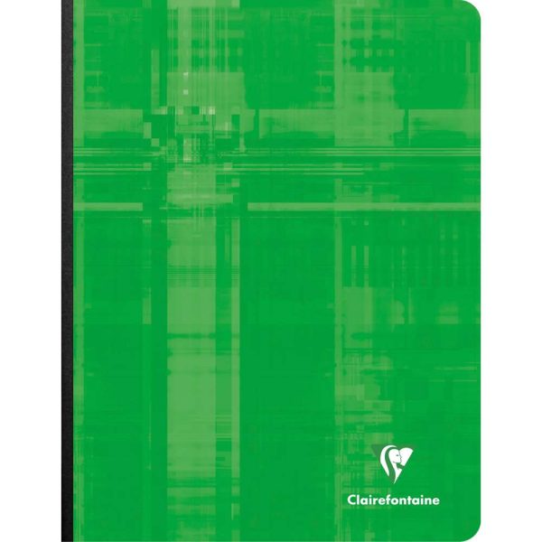 Cahier brochure dos toil&eacute; 17&times;22 cm 288 pages grands carreaux