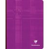 Cahier brochure dos toil&eacute; 17x22 cm 288 pages grands carreaux