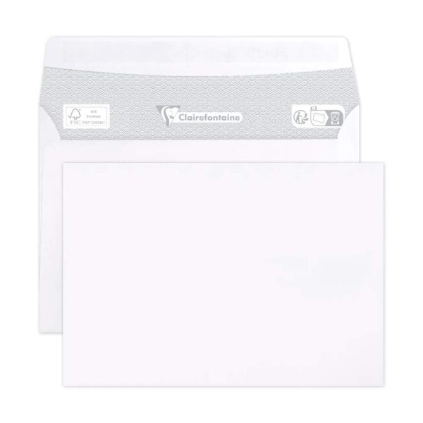 Paquet de 25 Enveloppes Blanches 90x140mm &ndash; Auto-Adh&eacute;sives &ndash; 90g/m2