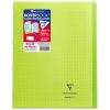 Cahier piqu&eacute; Koverbook 24x32cm 96 pages grands carreaux couverture polypropyl&egrave;ne transparent