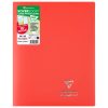 Cahier piqu&eacute; Koverbook 24x32 cm 96 pages grands carreaux couverture polypropyl&egrave;ne opaque 100% recycl&eacute;