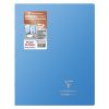 Cahier piqu&eacute; Koverbook Silver 24x32 cm 96 pages grands carreaux couverture polypropyl&egrave;ne opaque