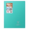 Cahier piqu&eacute; Koverbook Silver 24x32 cm 96 pages grands carreaux couverture polypropyl&egrave;ne opaque