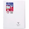 Cahier piqu&eacute; Koverbook 24x32cm 96 pages petits carreaux + marge couverture polypropyl&egrave;ne transparent