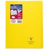 Cahier piqu&eacute; Koverbook 24x32cm 96 pages petits carreaux + marge couverture polypropyl&egrave;ne transparent