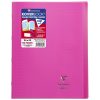 Cahier piqu&eacute; Koverbook 24x32cm 96 pages petits carreaux + marge couverture polypropyl&egrave;ne transparent