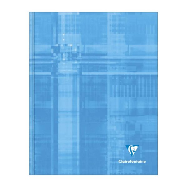 Cahier brochure rembord&eacute;e rigide 17&times;22 cm 192 pages grands carreaux