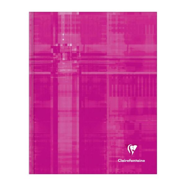 Cahier brochure rembord&eacute;e rigide 17&times;22 cm 192 pages grands carreaux