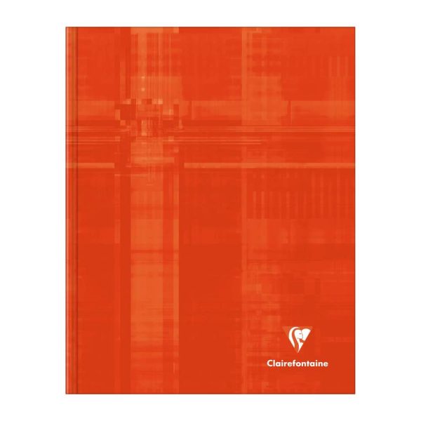 Cahier brochure rembord&eacute;e rigide 17&times;22 cm 192 pages grands carreaux
