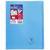 Cahier piqu&eacute; Koverbook 24x32cm 48 pages grands carreaux couverture polypropyl&egrave;ne transparent