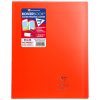 Cahier piqu&eacute; Koverbook 24x32cm 48 pages grands carreaux couverture polypropyl&egrave;ne transparent