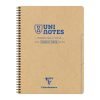Project book Uninotes carnet recycl&eacute; reliure int&eacute;grale A4+ 160 pages d&eacute;tachables perfor&eacute; 4 trous petits carreaux + 3 intercalaires