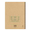 Project book Uninotes carnet recycl&eacute; reliure int&eacute;grale A4+ 160 pages d&eacute;tachables perfor&eacute; 4 trous petits carreaux + 3 intercalaires