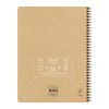 Project book Uninotes carnet recycl&eacute; reliure int&eacute;grale A4+ 160 pages d&eacute;tachables perfor&eacute; 4 trous lign&eacute; + 3 intercalaires