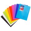 Cahier piqu&eacute; Koverbook 24x32cm 140 pages grands carreaux couverture polypropyl&egrave;ne transparent