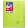 Cahier piqu&eacute; Koverbook 24x32cm 140 pages grands carreaux couverture polypropyl&egrave;ne transparent