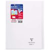 Cahier piqu&eacute; Koverbook 24x32cm 140 pages grands carreaux couverture polypropyl&egrave;ne transparent