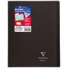 Cahier piqu&eacute; Koverbook 24x32cm 140 pages grands carreaux couverture polypropyl&egrave;ne transparent