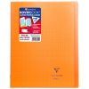 Cahier piqu&eacute; Koverbook 24x32cm 140 pages grands carreaux couverture polypropyl&egrave;ne transparent