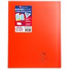 Cahier piqu&eacute; Koverbook 24x32cm 140 pages grands carreaux couverture polypropyl&egrave;ne transparent
