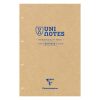 Bloc r&eacute;cycl&eacute; agraf&eacute; en-t&ecirc;te Uninotes A4+ 140 pages d&eacute;tachables perfor&eacute; 4 trous petits carreaux