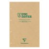 Bloc r&eacute;cycl&eacute; agraf&eacute; en-t&ecirc;te Uninotes A4+ 140 pages d&eacute;tachables perfor&eacute; 4 trous lign&eacute; + marge