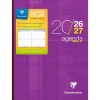 Agenda mill&eacute;sim&eacute; When 17 brochure dos toil&eacute; 17x22cm 144 pages semaine sur 3 pages