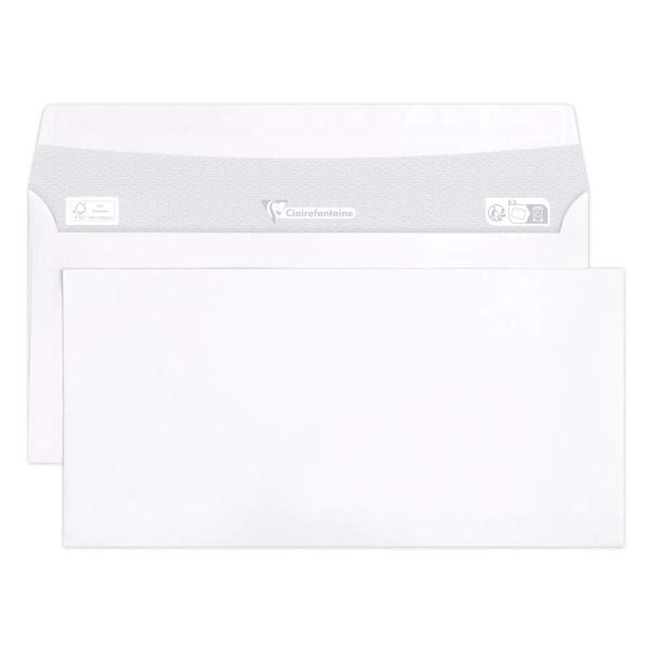 Paquet de 25 Enveloppes Blanches DL-110x220mm &ndash; Auto-Adh&eacute;sives &ndash; 80g/m2