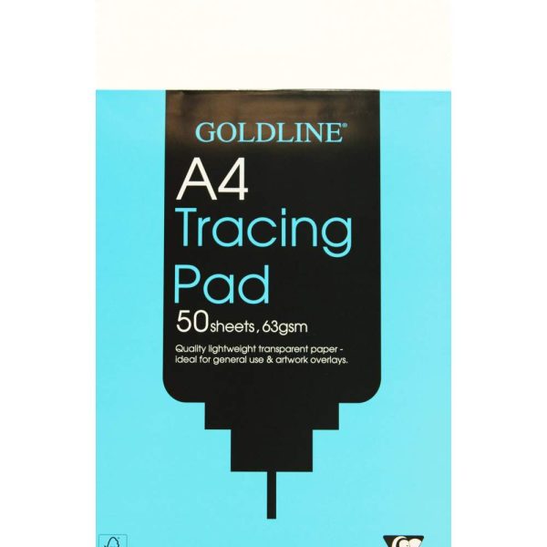 Goldline Calque bloc coll&eacute; 50F A4 63g